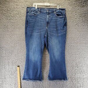 Ana Jeans Womens Size 20 Blue High-Rise Cropped Flare Stretch